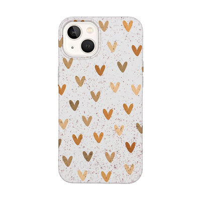 iPhone 13 Case - Heart white - "AutumnLove" - sustainable