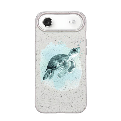 iPhone 17 Air Case - Turtle Green - "Baby Turtle" - sustainable