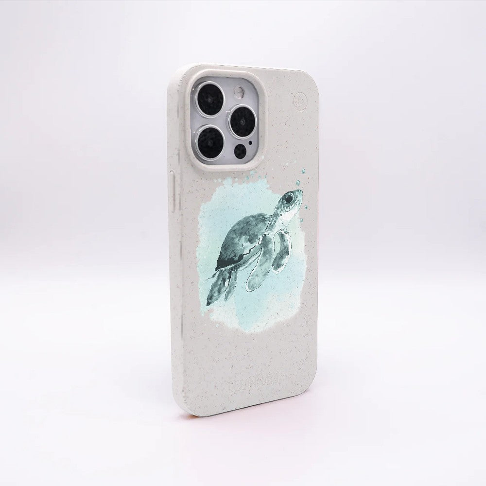 iPhone 17 Pro Case - Turtle Green - "Baby Turtle" - Sustainable
