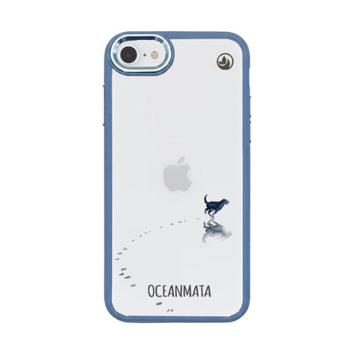 iPhone SE/7/8 Hülle - Hund Strand - "beachsiderun" - nachhaltig