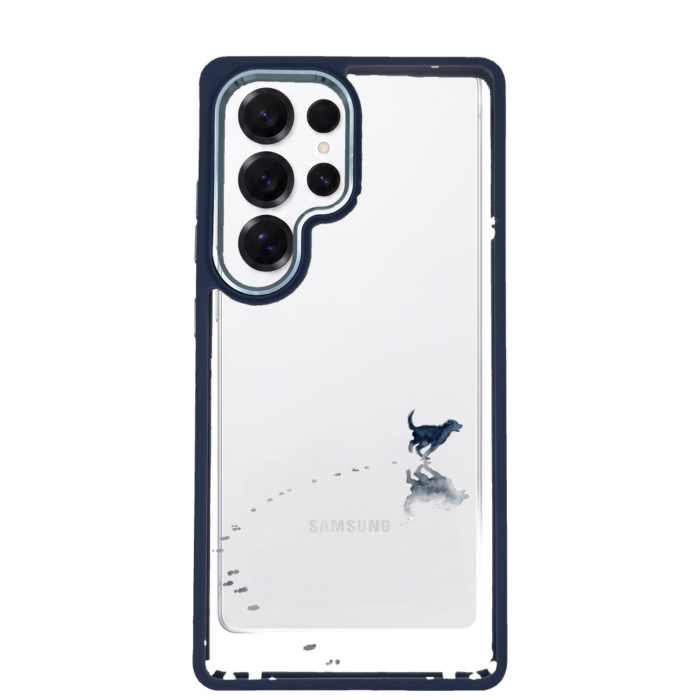 Samsung S25 Ultra Hülle - Hund Strand - "beachsiderun" - nachhaltig