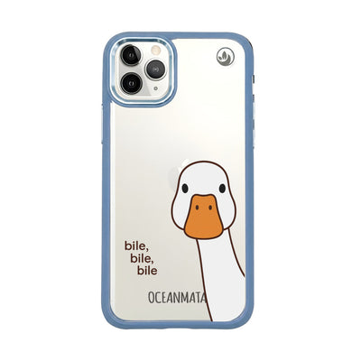 iPhone 11 pro case - white duck - "Bile Bile Bile" - sustainable