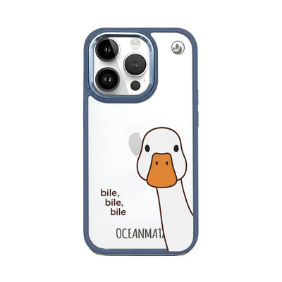 iPhone 14 pro max case - duck white - "Bile Bile Bile" - sustainable