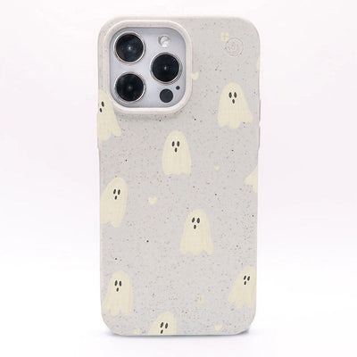 iPhone 16 Pro Max Case - Ghost White - "LittleGhost" - sustainable