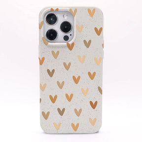 iPhone 13 Hülle - Herz weiß - "AutumnLove" - nachhaltig