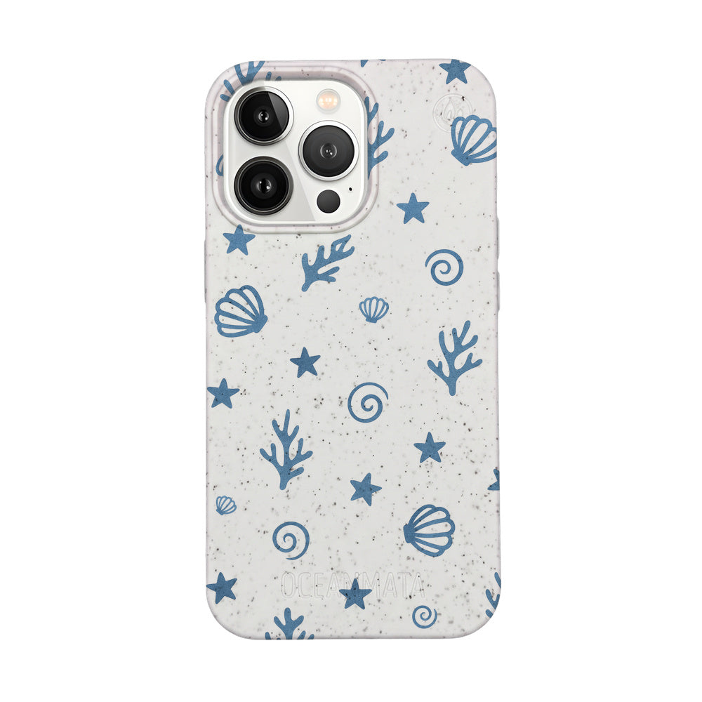 iPhone 13 Pro Case - Coral White - "BlueCoralLife" - Sustainable