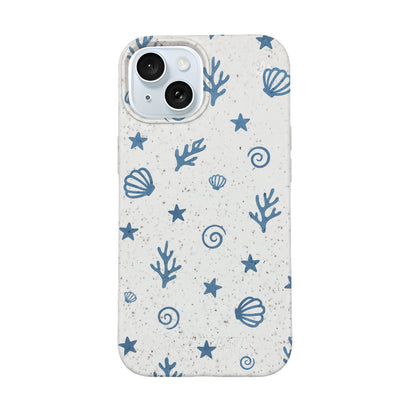 iPhone 15 Case - Coral White - "BlueCoralLife" - sustainable