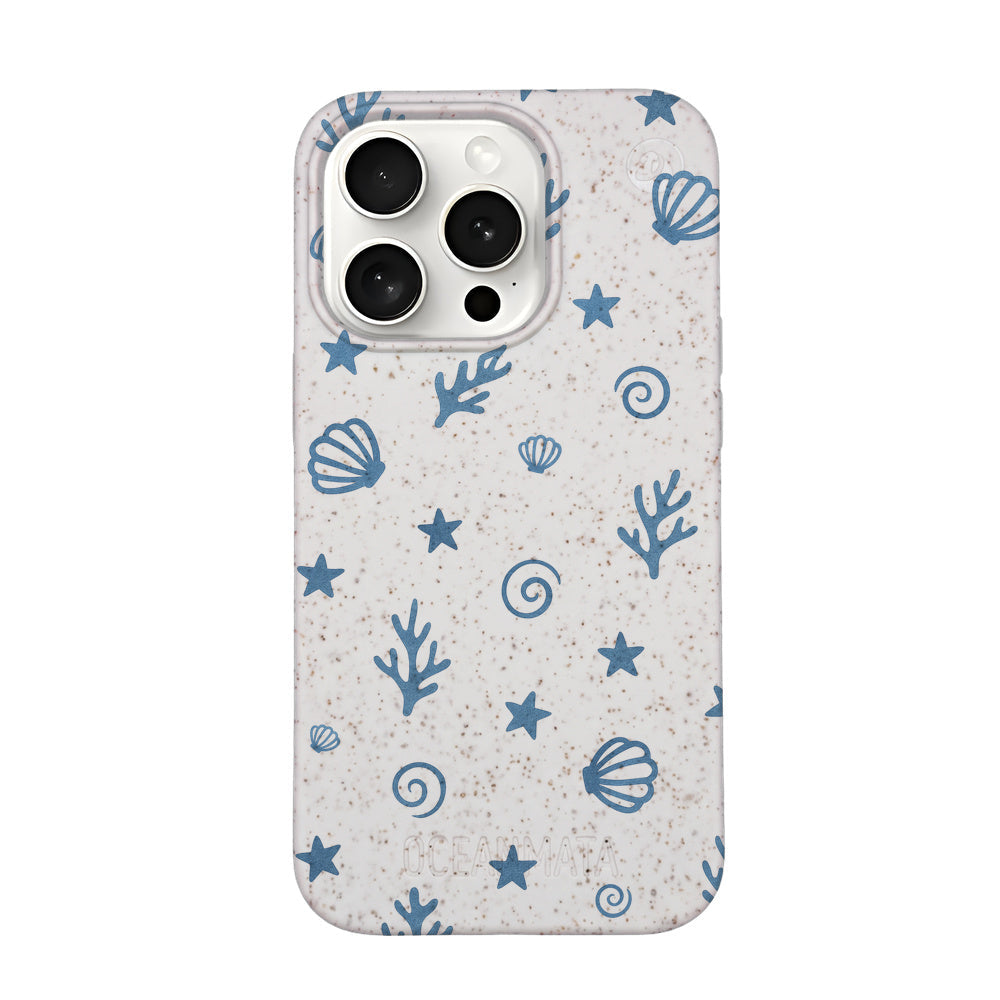iPhone 15 Pro Case - Coral White - "BlueCoralLife" - sustainable