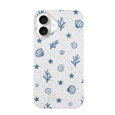 iPhone 16 Case - Coral White - "BlueCoralLife" - sustainable