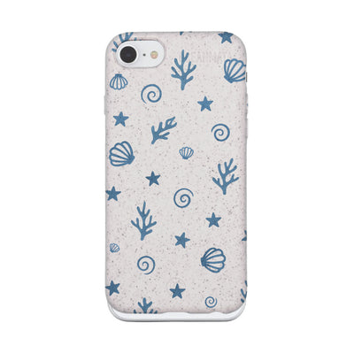 iPhone SE/7/8 Case - Coral White - "BlueCoralLife" - Sustainable