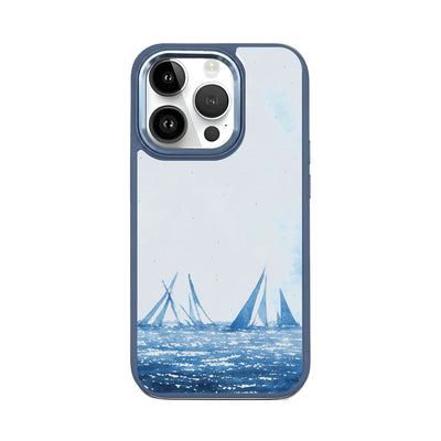 iPhone 14 Pro Max Case - Sailing Blue - "BlueHorizon" - Sustainable