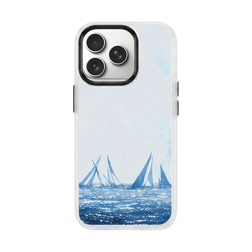 iPhone 17 pro Hülle - segeln blau - "BlueHorizon" - nachhaltig
