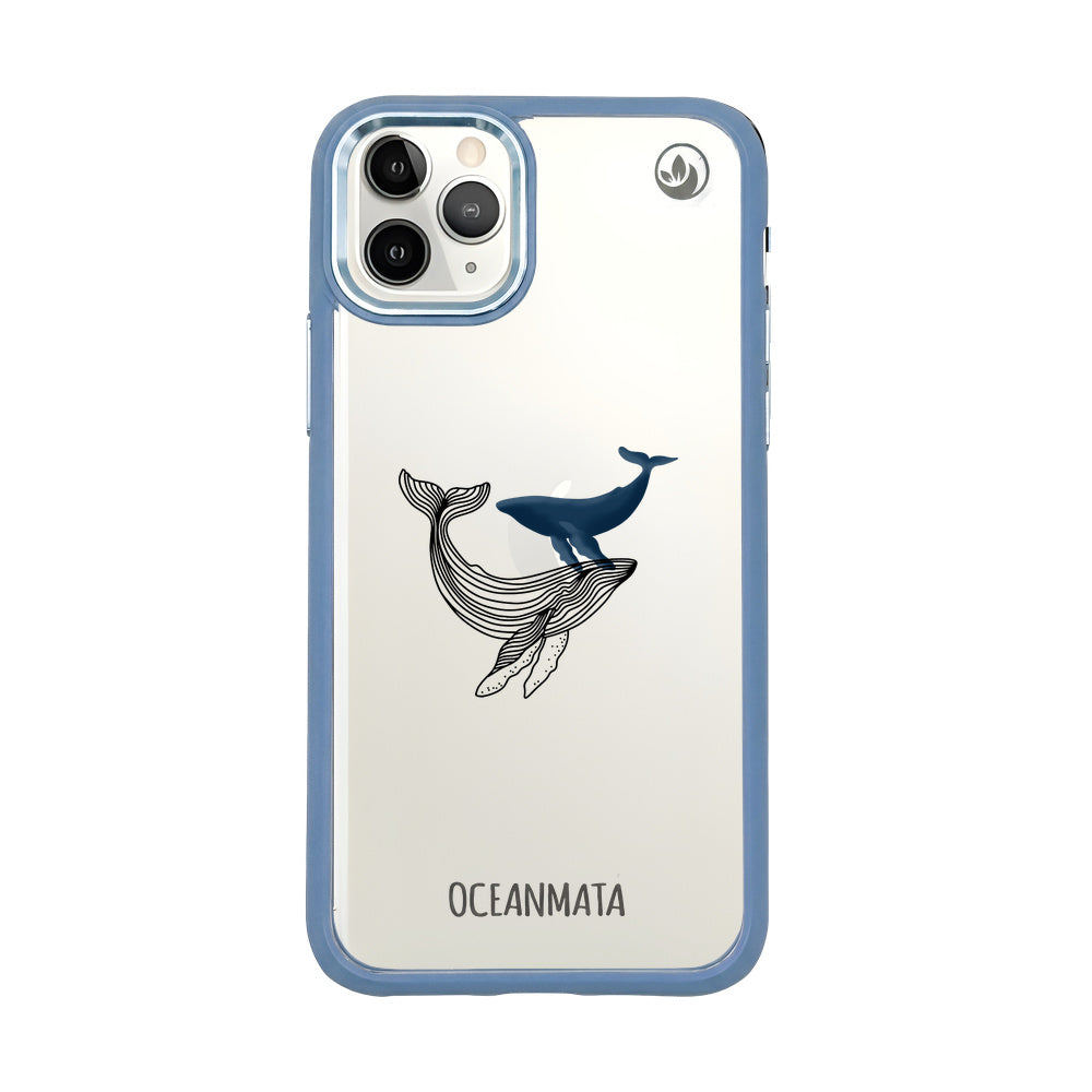 iPhone 11 pro case - whale blue - "BlueWhale" - sustainable