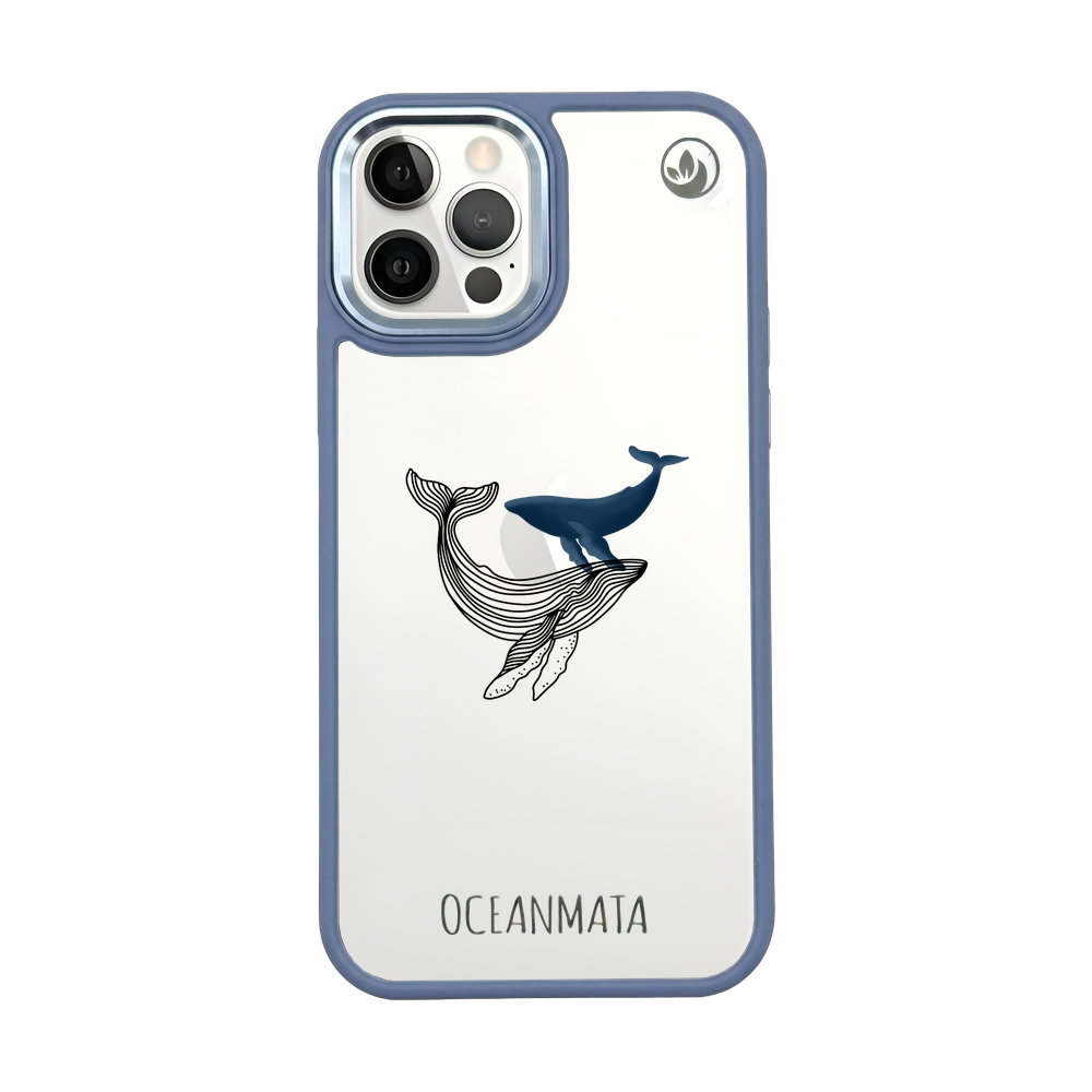 iPhone 12 pro / iPhone 12 case - whale blue - "BlueWhale" - sustainable