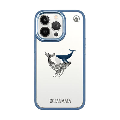iPhone 13 pro max case - whale blue - "BlueWhale" - sustainable