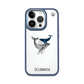 iPhone 14 pro case - whale blue - "BlueWhale" - sustainable