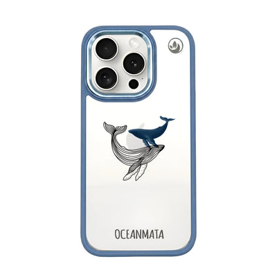 iPhone 15 pro case - whale blue - "BlueWhale" - sustainable