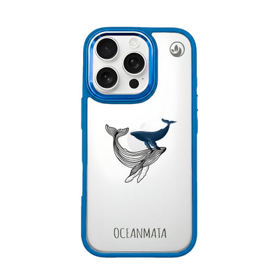 iPhone 16 pro max case - whale blue - "BlueWhale" - sustainable