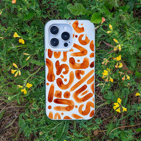 Biologisch abbaubare Handyhülle iPhone 13 mini Buchstabensuppe — kompostierbar — Bonus