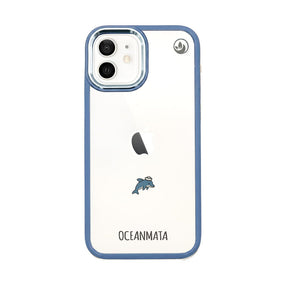 iPhone 12 mini Hülle - Delfin blau - "Captain Dolphin" - nachhaltig