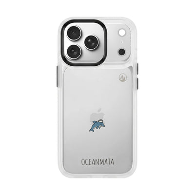 iPhone 17 Pro Max Case - Dolphin Blue - "Captain Dolphin" - Sustainable