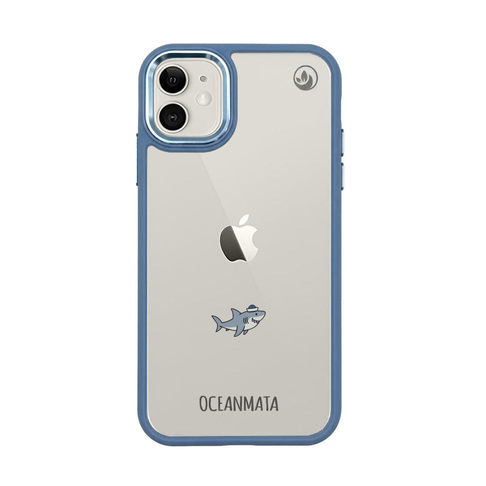 iPhone 11 Hülle - Hai blau - "Captain Shark" - nachhaltig