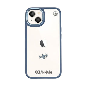 iPhone 13 Hülle - Hai blau - "Captain Shark" - nachhaltig