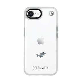 iPhone 16e/17e Hülle - Hai blau - "Captain Shark" - nachhaltig
