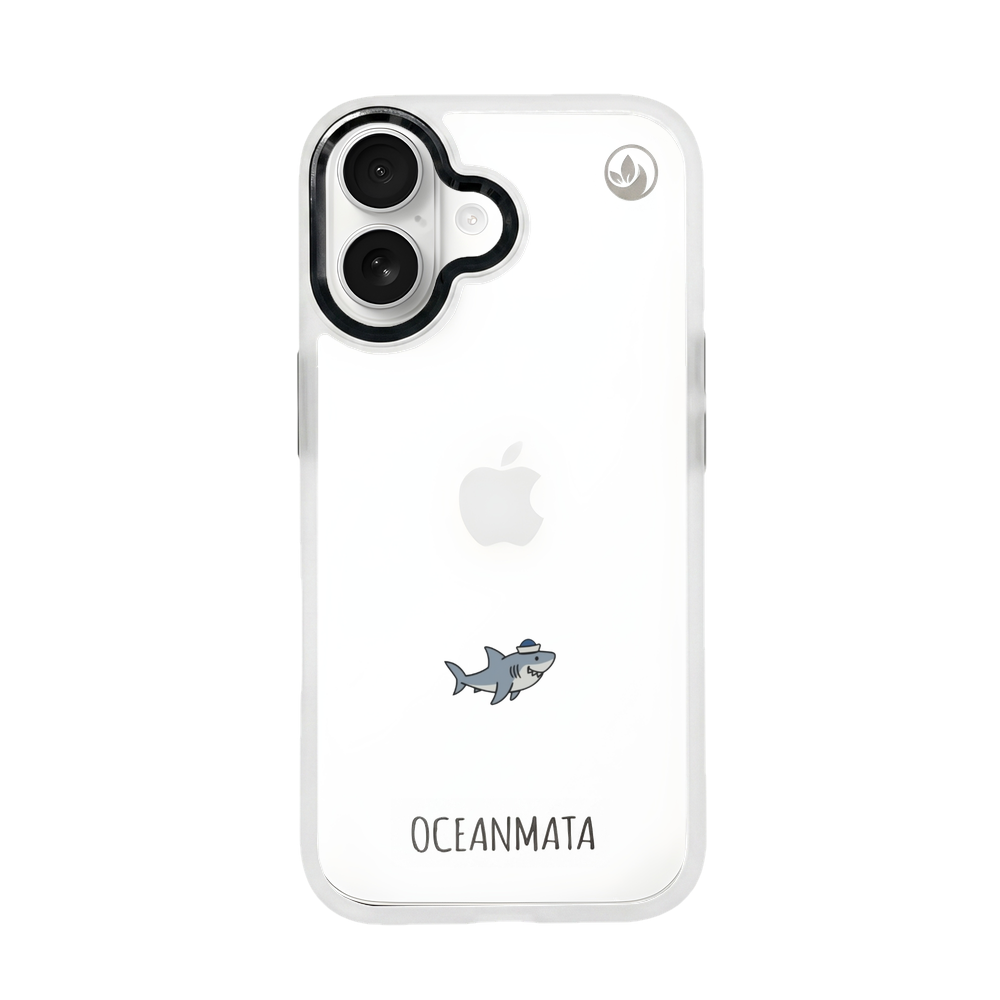 iPhone 17 Hülle - Hai blau - "Captain Shark" - nachhaltig