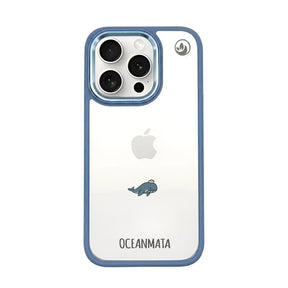iPhone 15 pro max Hülle - Wal blau - "Captain Whale" - nachhaltig