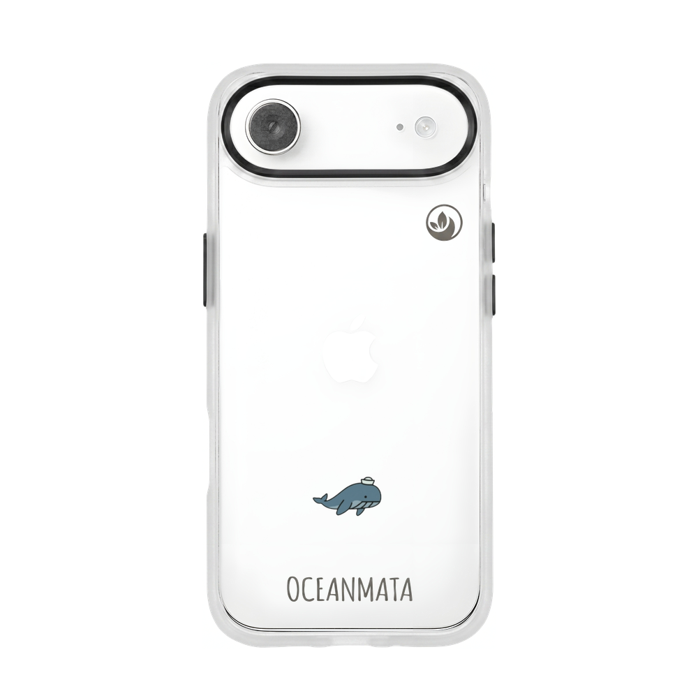 iPhone 17 Air Hülle - Wal blau - "Captain Whale" - nachhaltig