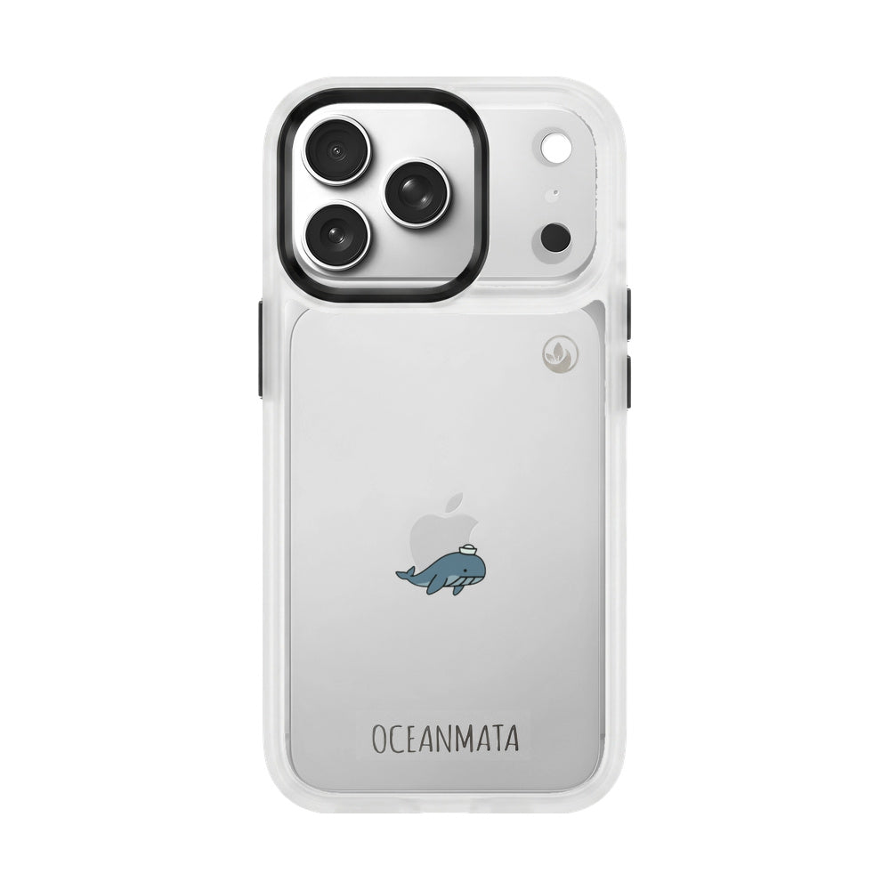 iPhone 17 pro Hülle - Wal blau - "Captain Whale" - nachhaltig