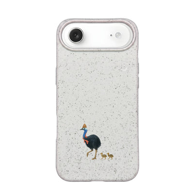 iPhone 17 Air Case - Cassowary White - "CassowaryStroll" - sustainable