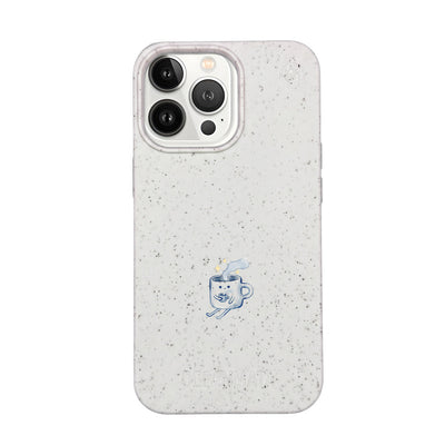 iPhone 13 Pro Case - white - "coffeelove" - sustainable