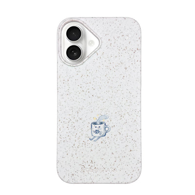 iPhone 16 Case - white - "coffeelove" - sustainable
