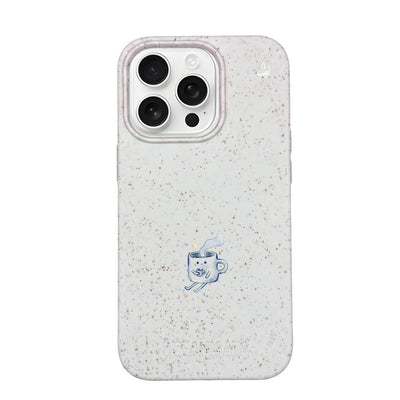 iPhone 16 Pro Max Case - white - "coffeelove" - sustainable