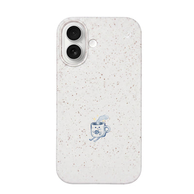 iPhone 17 Case - white - "coffeelove" - sustainable