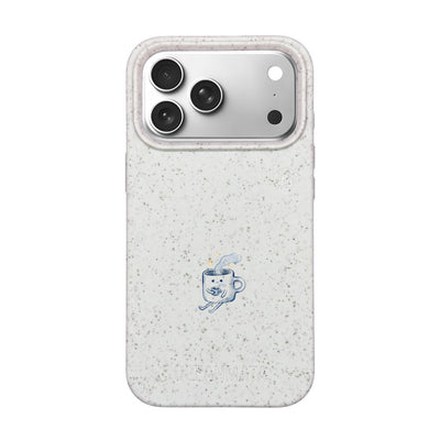 iPhone 17 Pro Case - white - "coffeelove" - sustainable