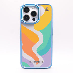 iPhone 16e case - colorful waves - "Tide Flow" - sustainable
