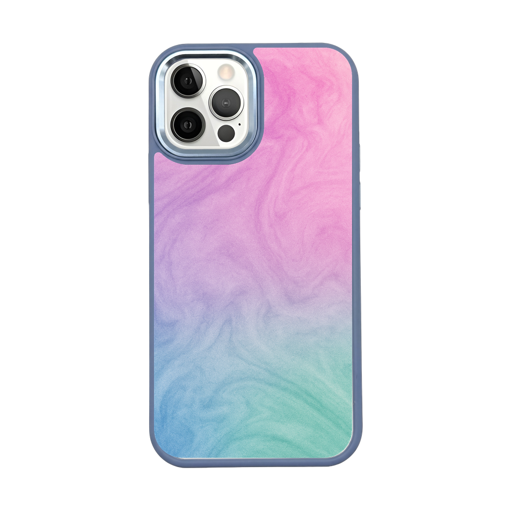 iPhone 12 pro / iPhone 12 case - "Colored Marble" - sustainable