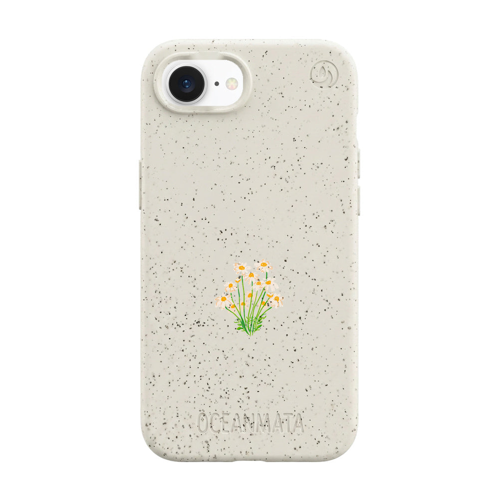 iPhone 16e Case - Flowers White - "Daisy" - sustainable