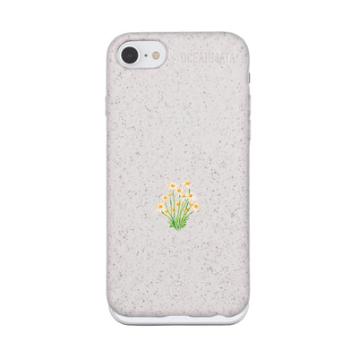 iPhone SE/7/8 Case - Flowers white - "Daisy" - sustainable