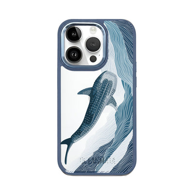 iPhone 14 Pro Case - Whale Shark Blue - "DeepWater" - sustainable