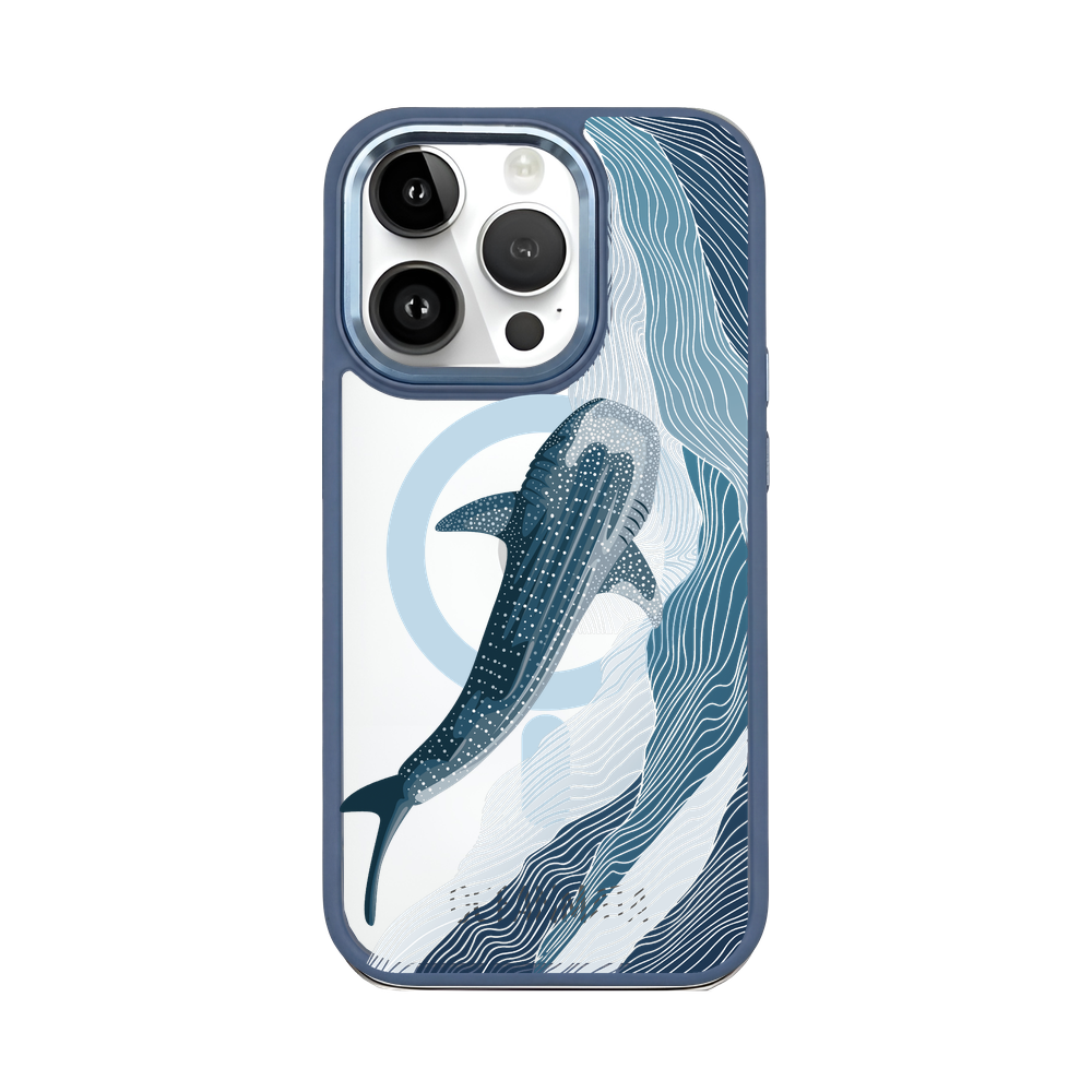 iPhone 14 pro max Hülle - Walhai blau - "DeepWater" - nachhaltig