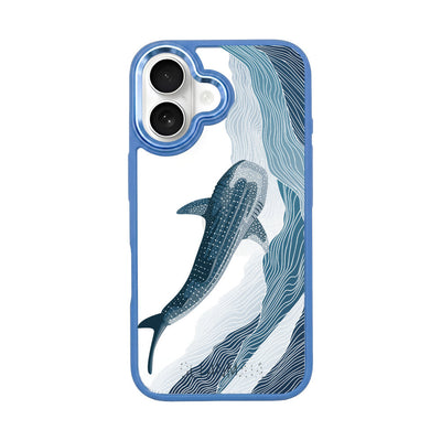 iPhone 16 Case - Whale Shark Blue - "DeepWater" - sustainable