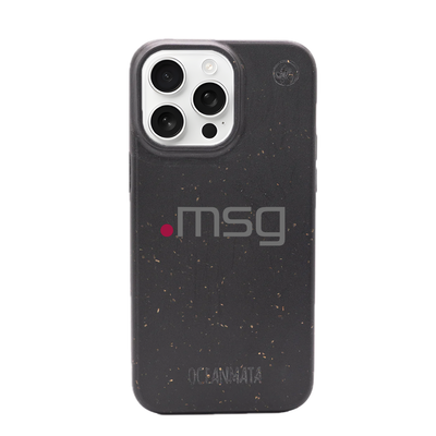 msg systems ag × OceanMata Case Black – iPhone 15 Pro (Sample)