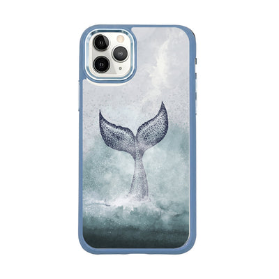 iPhone 11 pro case - dolphin blue - "Dolphin" - sustainable