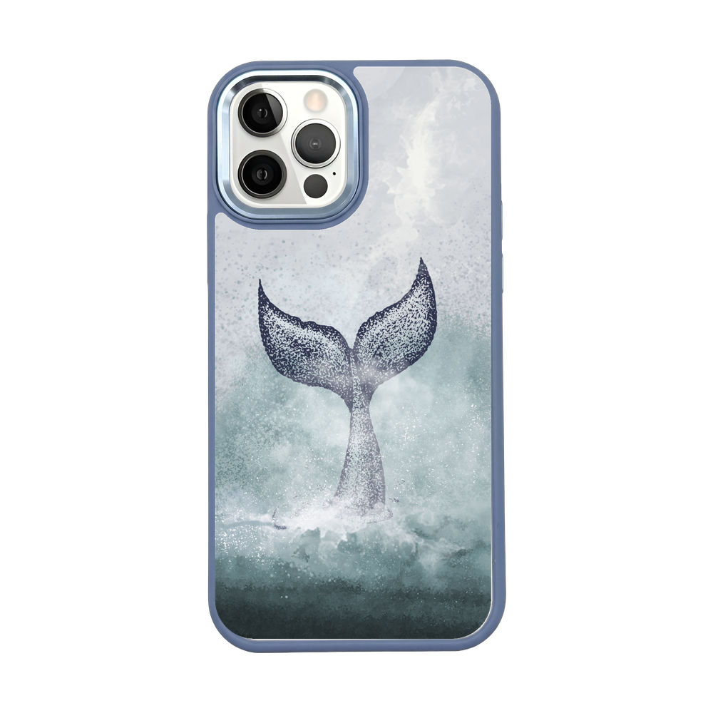 iPhone 12 pro / iPhone 12 case - dolphin blue - "Dolphin" - sustainable