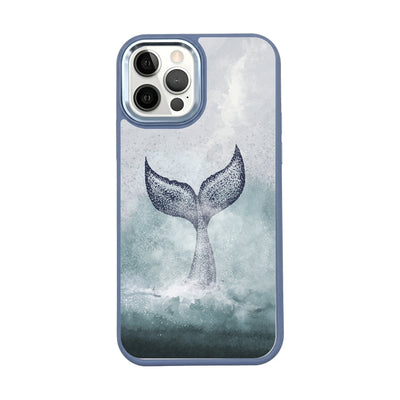 iPhone 12 pro / iPhone 12 case - dolphin blue - "Dolphin" - sustainable