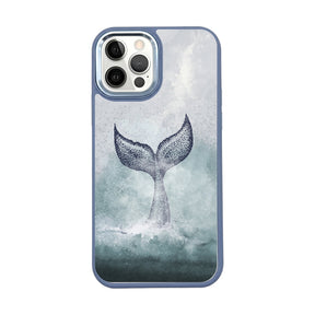 iPhone 12 pro / iPhone 12 case - dolphin blue - "Dolphin" - sustainable